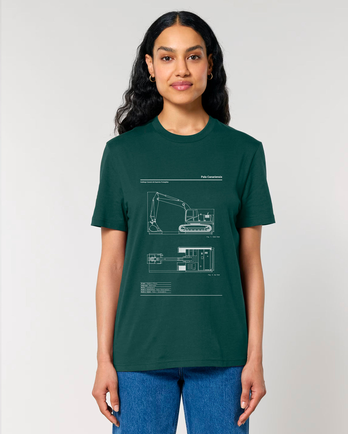 Camiseta Chorlito modelo Pala Canariensis en color Verde
